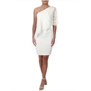 Lauren‎ Ralph Lauren Crochet one shoulder White Dress Size 4